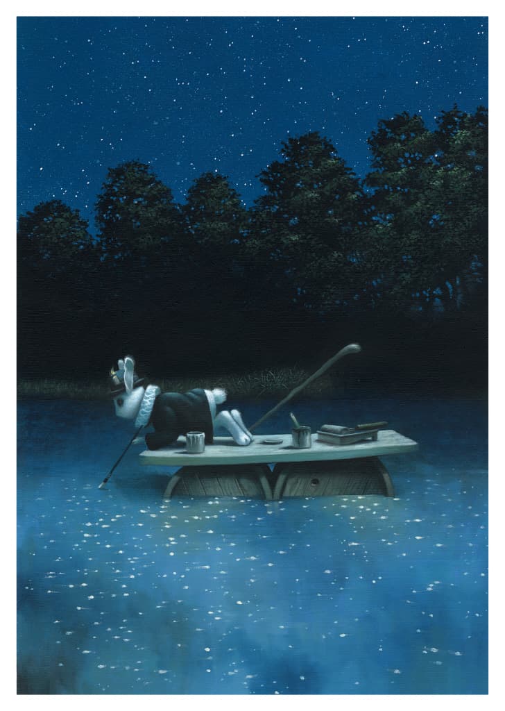 그림 그리는 토끼
