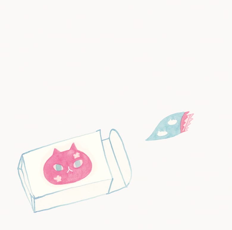 꽃무늬 고양이 비누