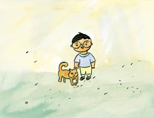 달님 누구 봐요?