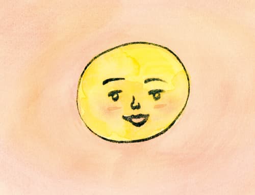 달님 누구 봐요?