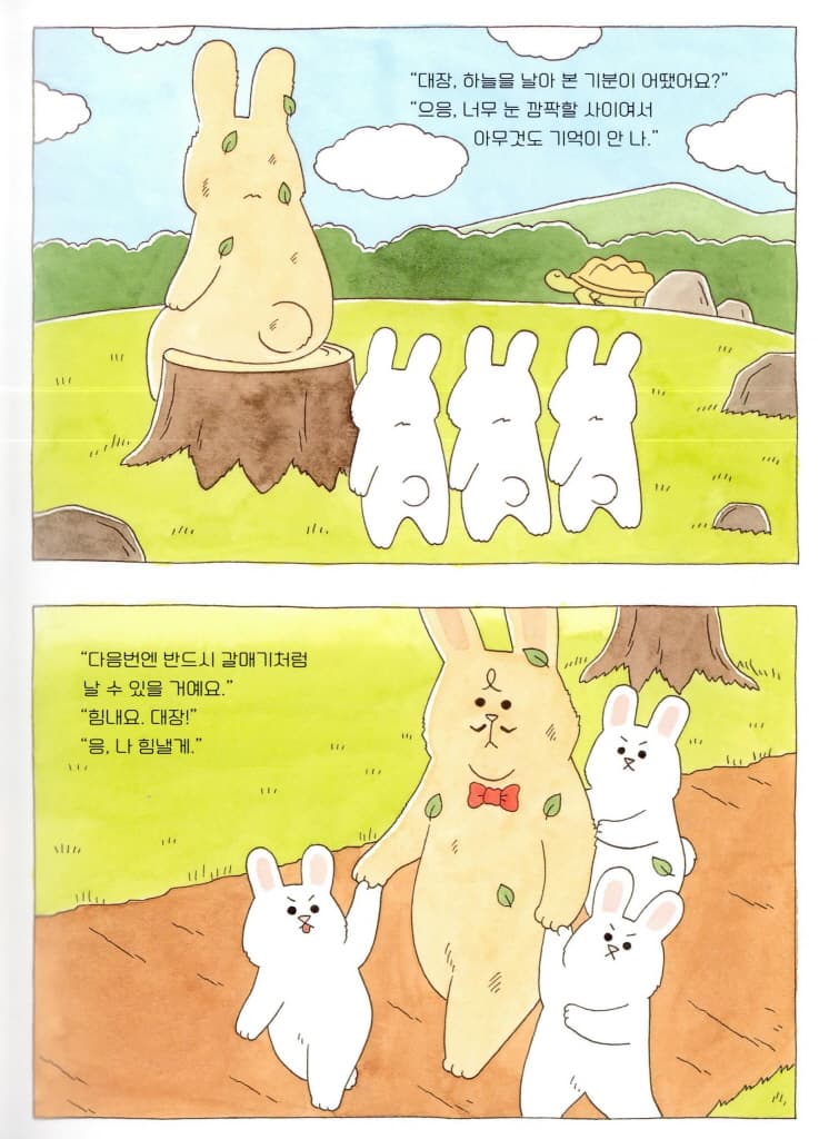 대장 토끼는 포기하지 않아