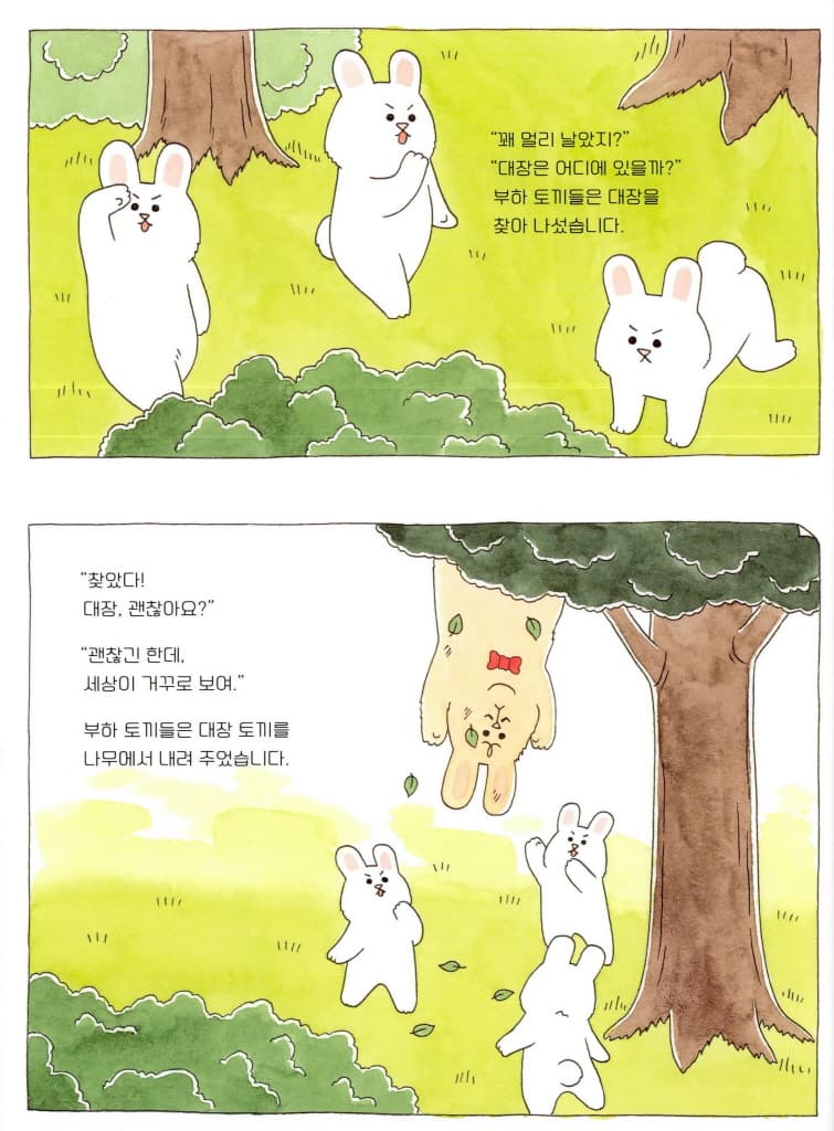 대장 토끼는 포기하지 않아