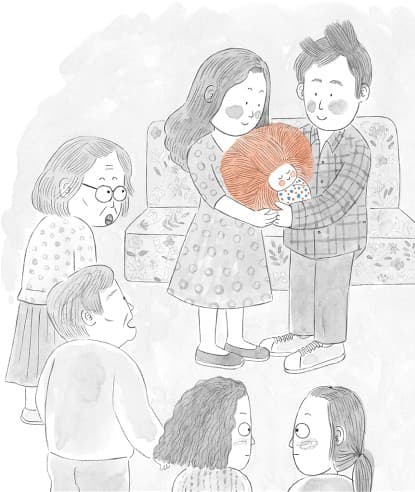 머리숱 많은 아이