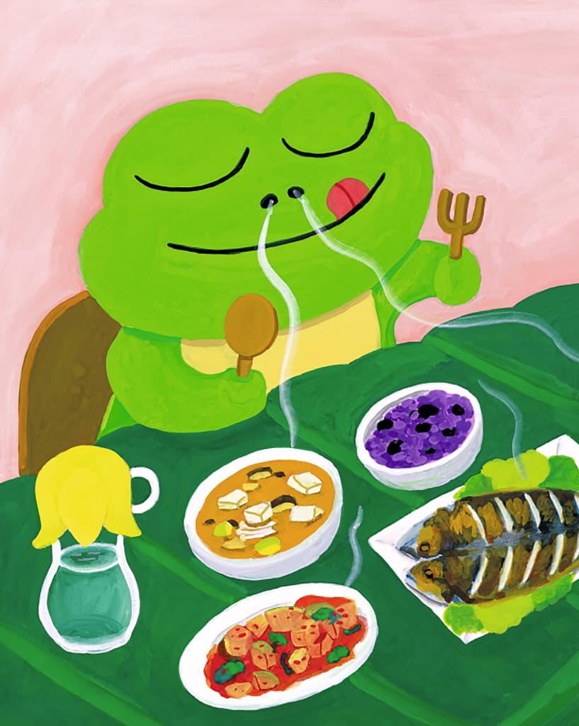 뭘 먹고 싼 거야?