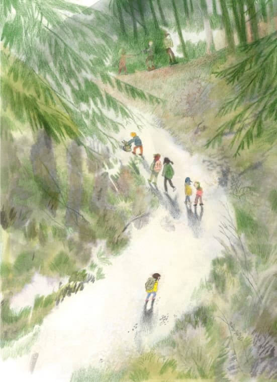 산이 웃었다