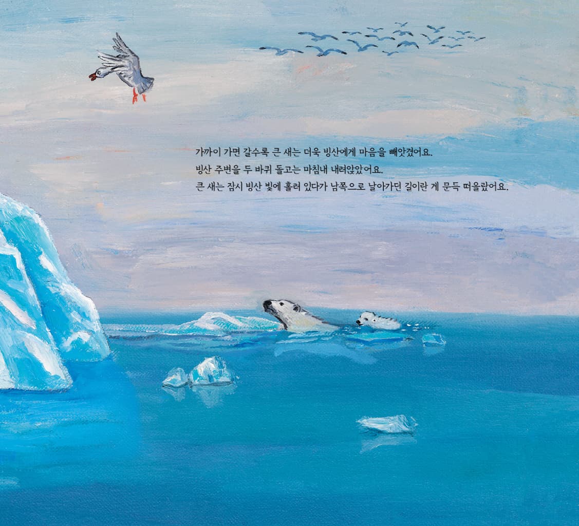 새와 빙산