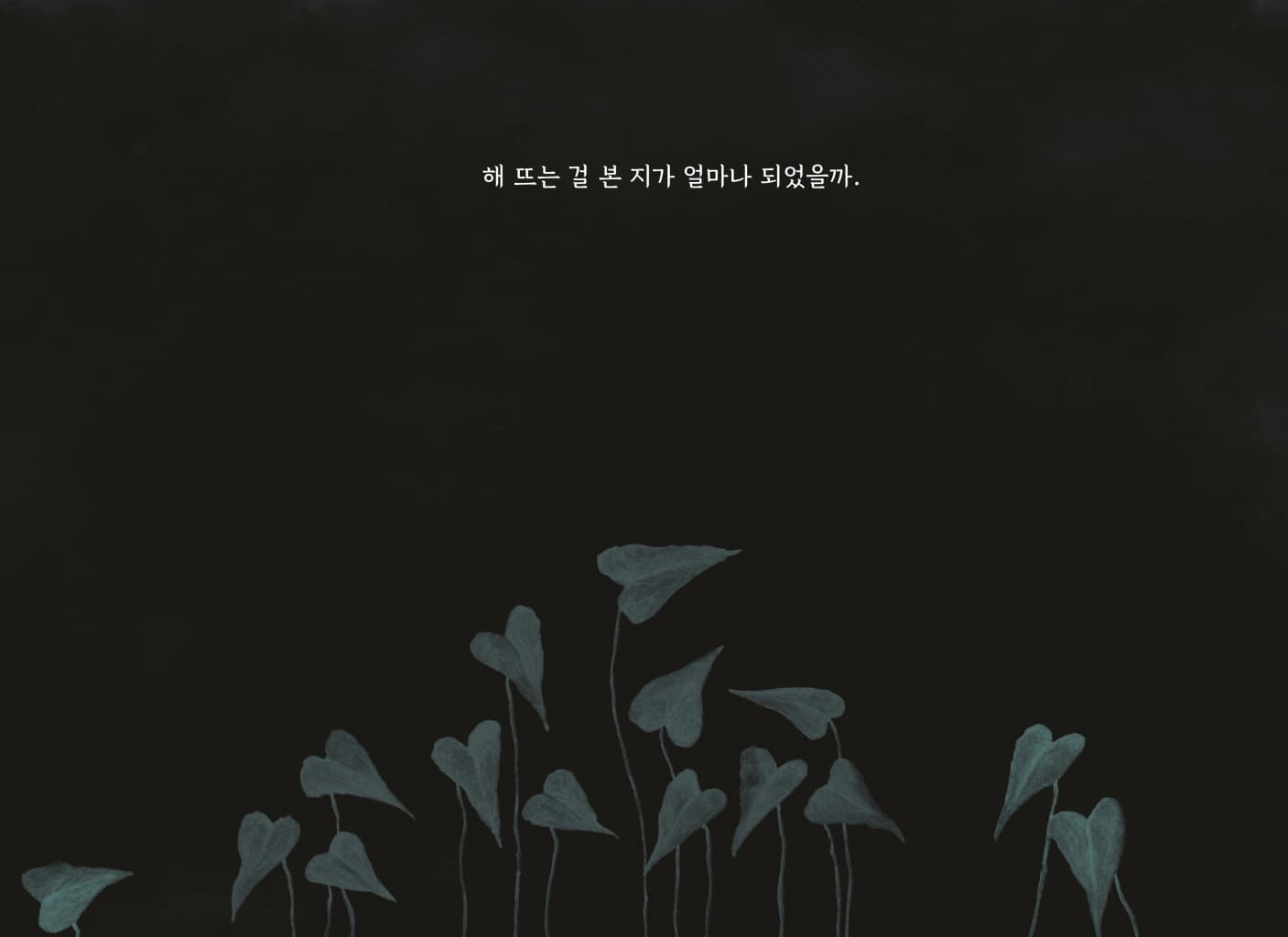 아침을 기다리는 숲