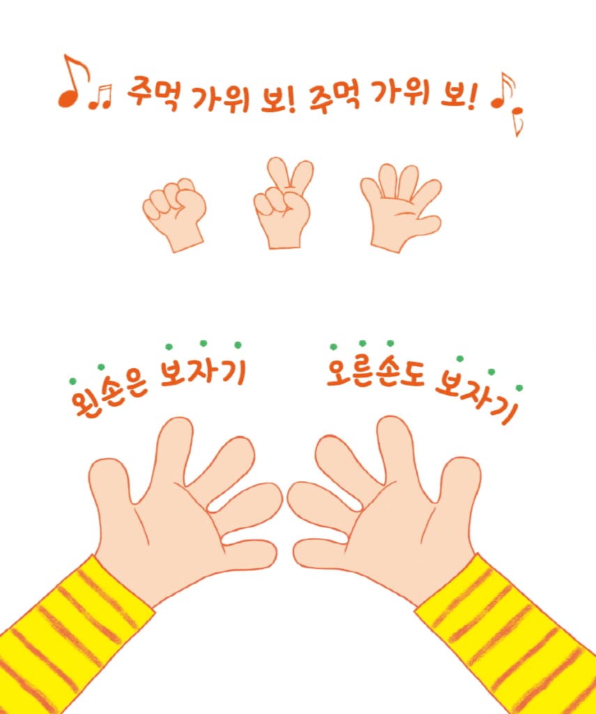 주먹 가위 보 무얼 만들까?: 흉내 내기