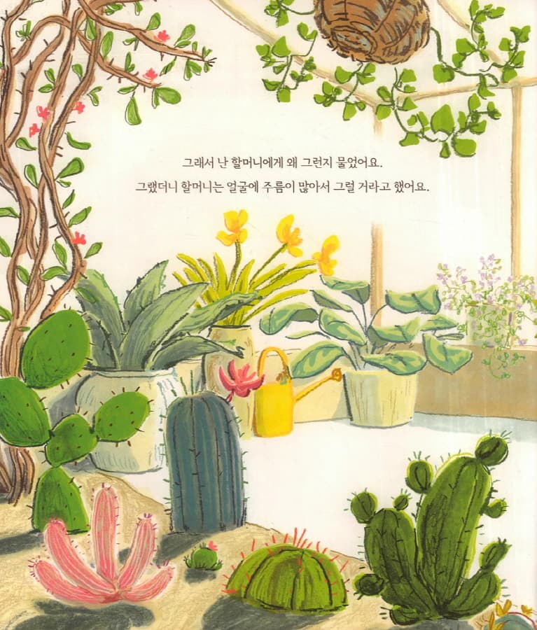 할머니 주름살이 좋아요
