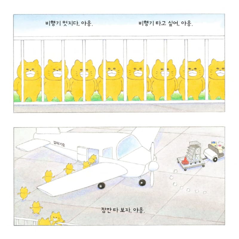 비행기가 부웅부웅